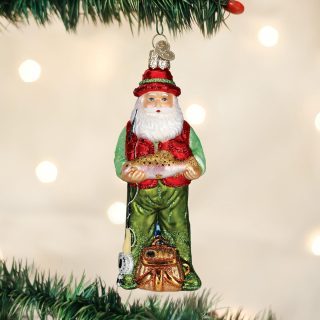 Fly Fishing Santa Ornament  |  Outdoor Outdoor Outdoor