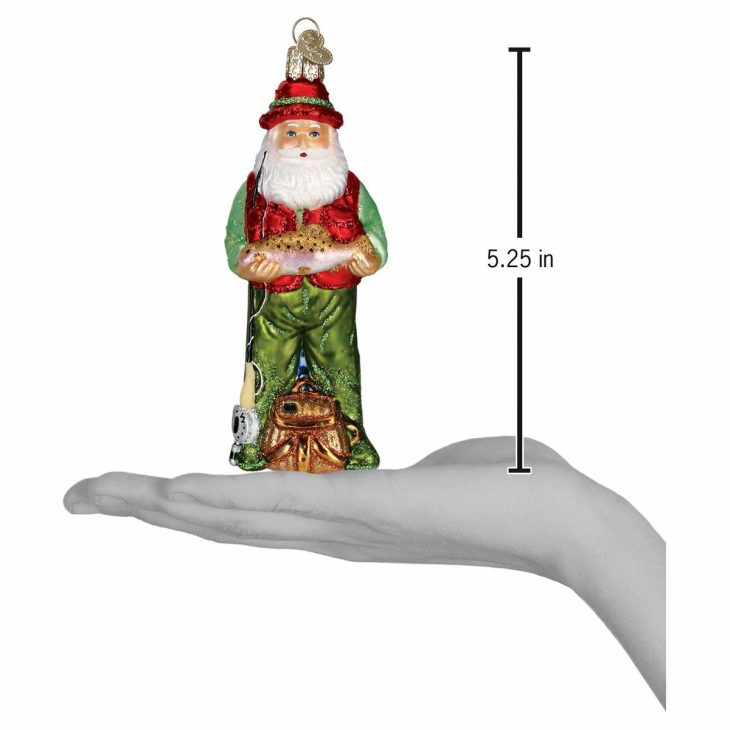 Fly Fishing Santa Ornament  |  Outdoor Outdoor Outdoor