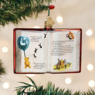 Winnie-The-Pooh Book Ornament  |  Fantasy Education & School Education & School