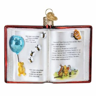 Winnie-The-Pooh Book Ornament  |  Fantasy Education & School Education & School