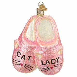 Cat Lady Slippers Ornament  |  Household Animals & Pets Animals & Pets