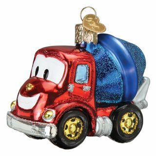 Cheerful Cement Truck Ornament  |  Transportation Occupation Occupation