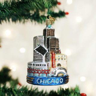 Chicago Christmas Ornament  |  Travel Travel Travel