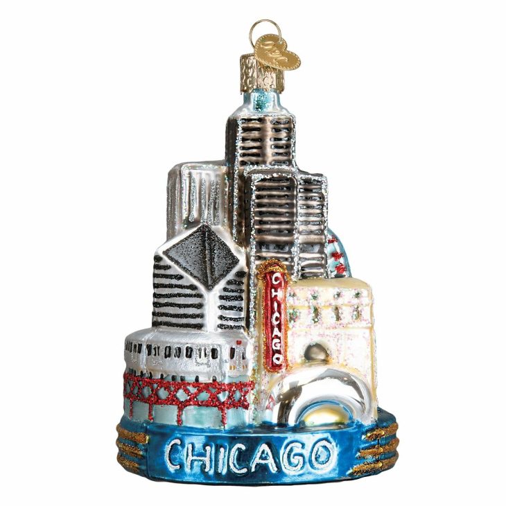 Chicago Christmas Ornament  |  Travel Travel Travel