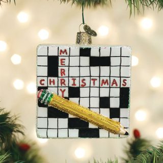 Crossword Puzzle Ornament  |  Toys & Games Personalization Personalization