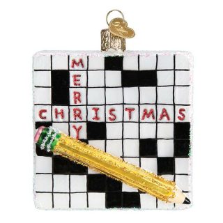 Crossword Puzzle Ornament  |  Toys & Games Personalization Personalization