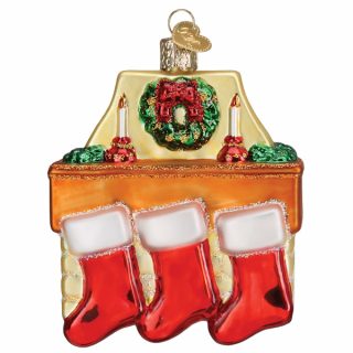 Family Of 3 Stockings Ornament  |  Personalization Personalization Personalization