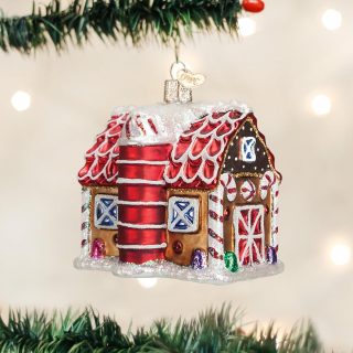 Gingerbread Barn Ornament  |  Western Western