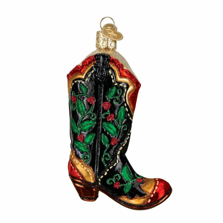 Holly Berry Cowboy Boot  |  Household Household Household