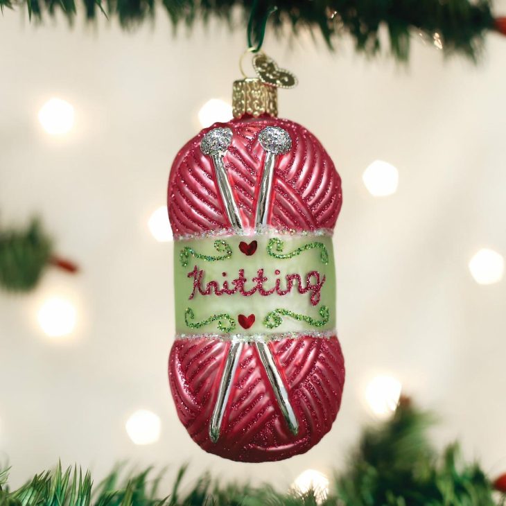 Knitting Yarn Ornament  |  Personalization Household Household