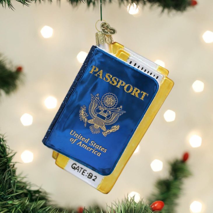 Passport Ornament  |  Personalization Personalization Personalization