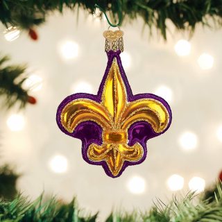 Purple Fleur-De-Lis Ornament  |  Travel Household Household