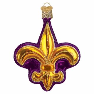 Purple Fleur-De-Lis Ornament  |  Travel Household Household