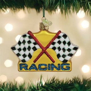 Racing Flags Ornament  |  Personalization Personalization Personalization