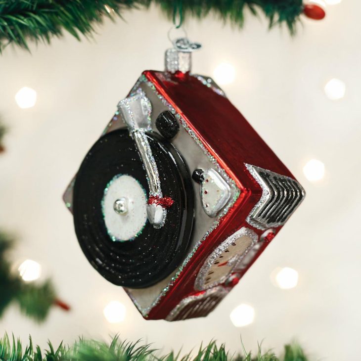 Record Player Ornament  |  Music Music Music