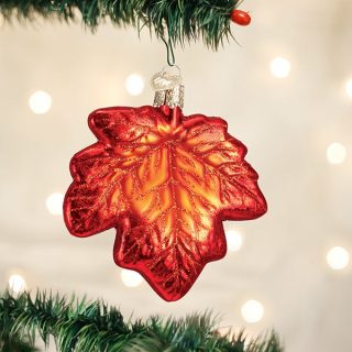 Red Maple Leaf Ornament  |  Nature Nature Nature