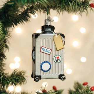 Rolling Suitcase Ornament  |  Personalization Household Household