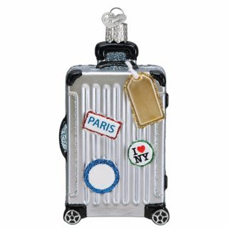 Rolling Suitcase Ornament  |  Personalization Household Household