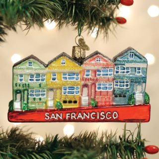 San Francisco Painted Ladies Ornament  |  Travel Travel Travel