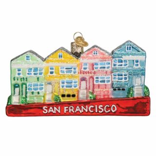 San Francisco Painted Ladies Ornament  |  Travel Travel Travel