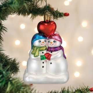 Snow Couple’s First Christmas Ornament  |  Personalization Personalization Personalization