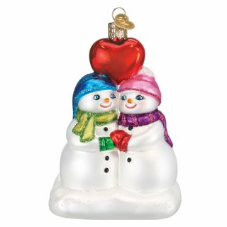 Snow Couple’s First Christmas Ornament  |  Personalization Personalization Personalization