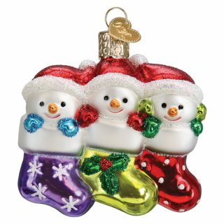 Snow Family Of 3 Ornament  |  Personalization Personalization Personalization