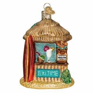 Tiki Hut Ornament  |  Travel Travel Travel