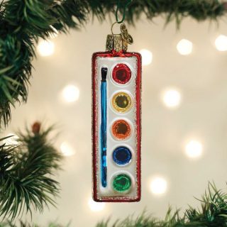 Watercolor Palette Ornament  |  Education & School Education & School Education & School