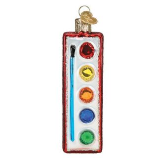 Watercolor Palette Ornament  |  Education & School Education & School Education & School