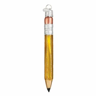 Yellow Pencil Ornament  |  Household Education & School Education & School