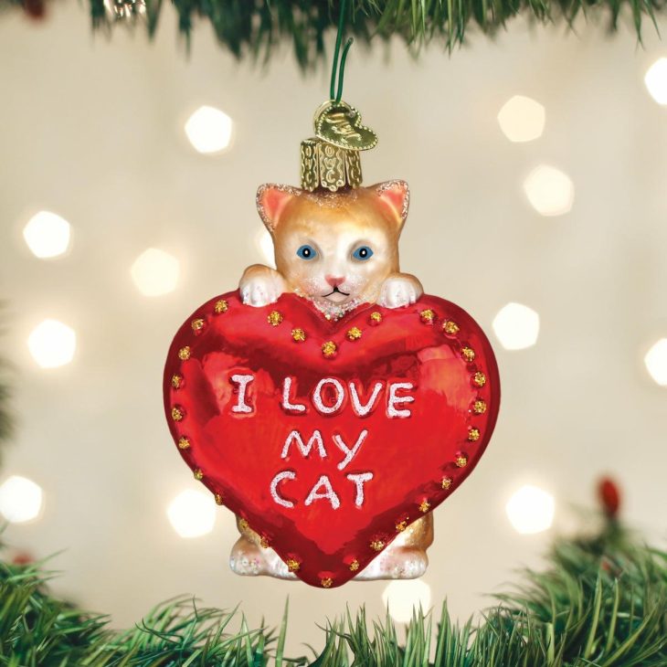 I Love My Cat Ornament  |  Animals & Pets Animals & Pets Animals & Pets