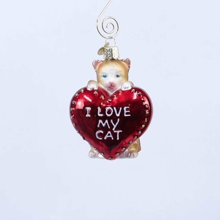 I Love My Cat Ornament  |  Animals & Pets Animals & Pets Animals & Pets