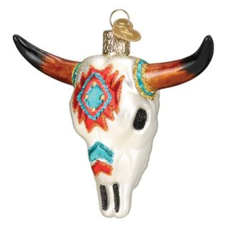 Southwestern Steer Skull Ornament  |  Travel Travel Travel